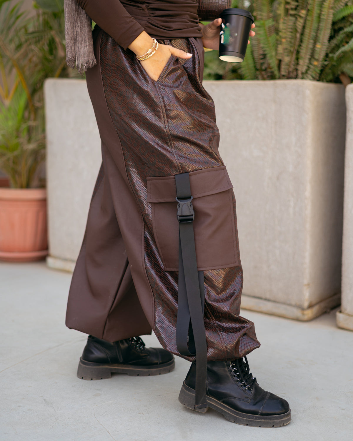 Brown Snake Pants