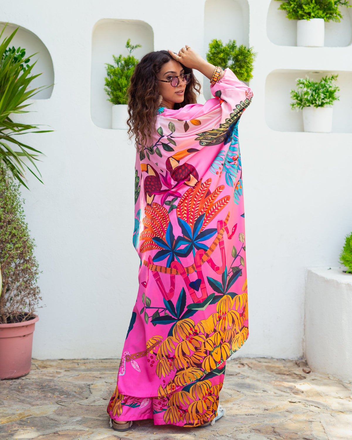 Peacocks and Palms PANTS ONLY