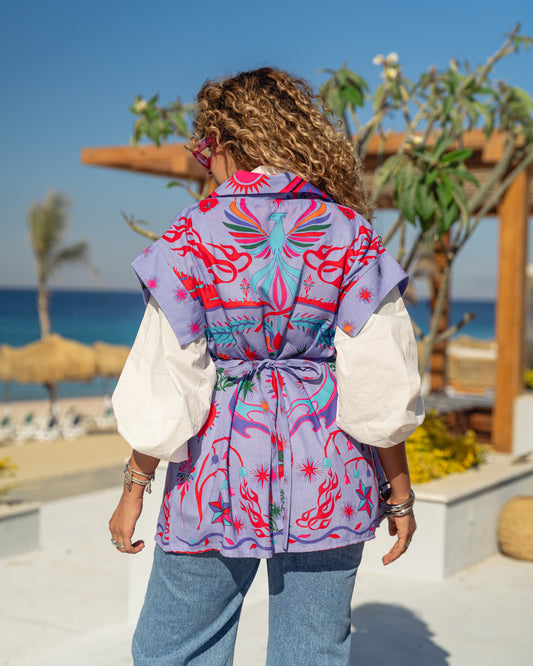 Santorini Vest - Lavender