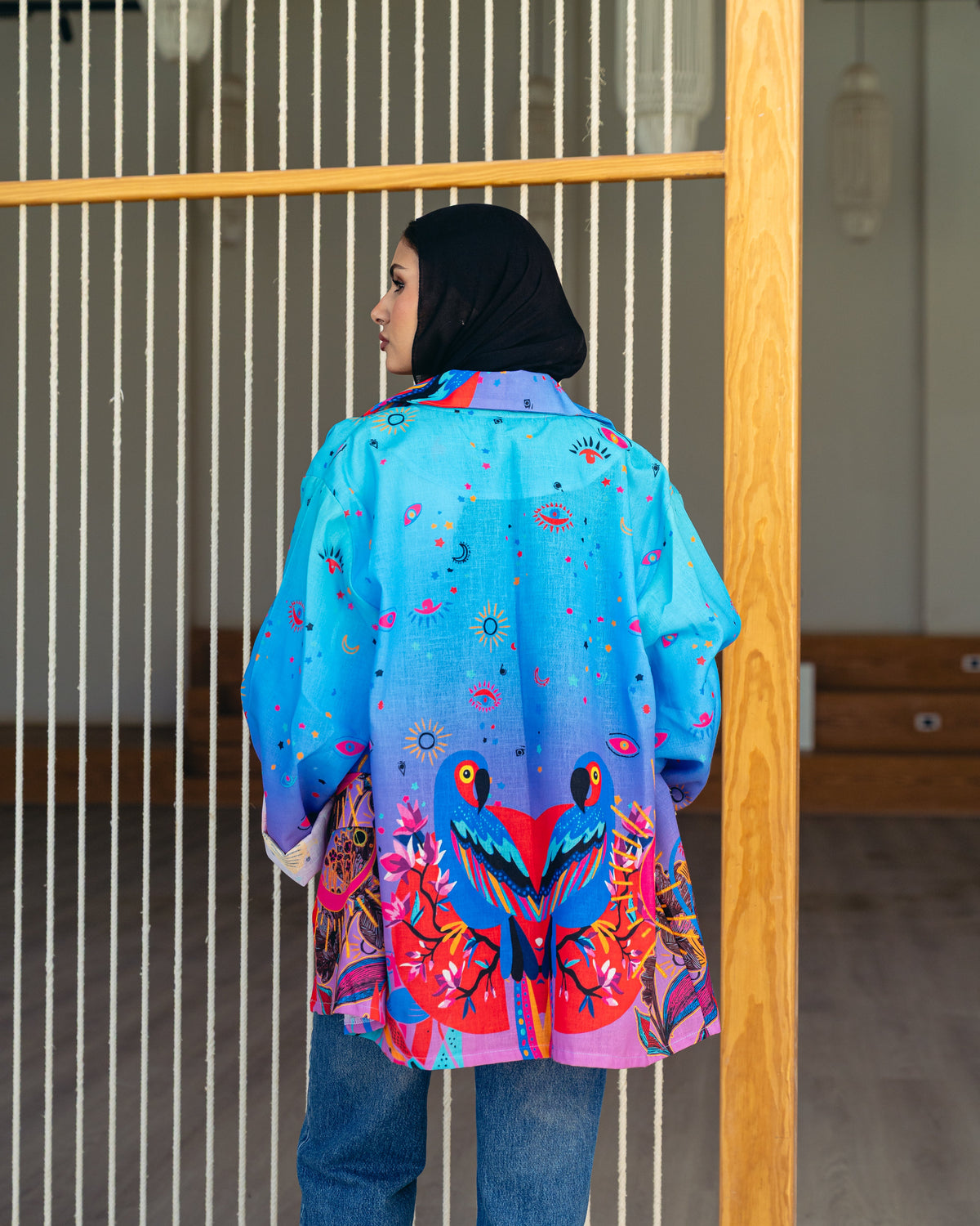 Blue Bloom Blazer