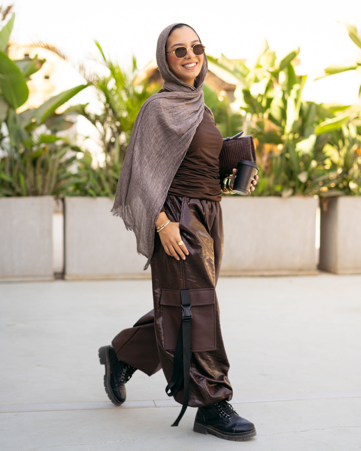 Brown Snake Pants