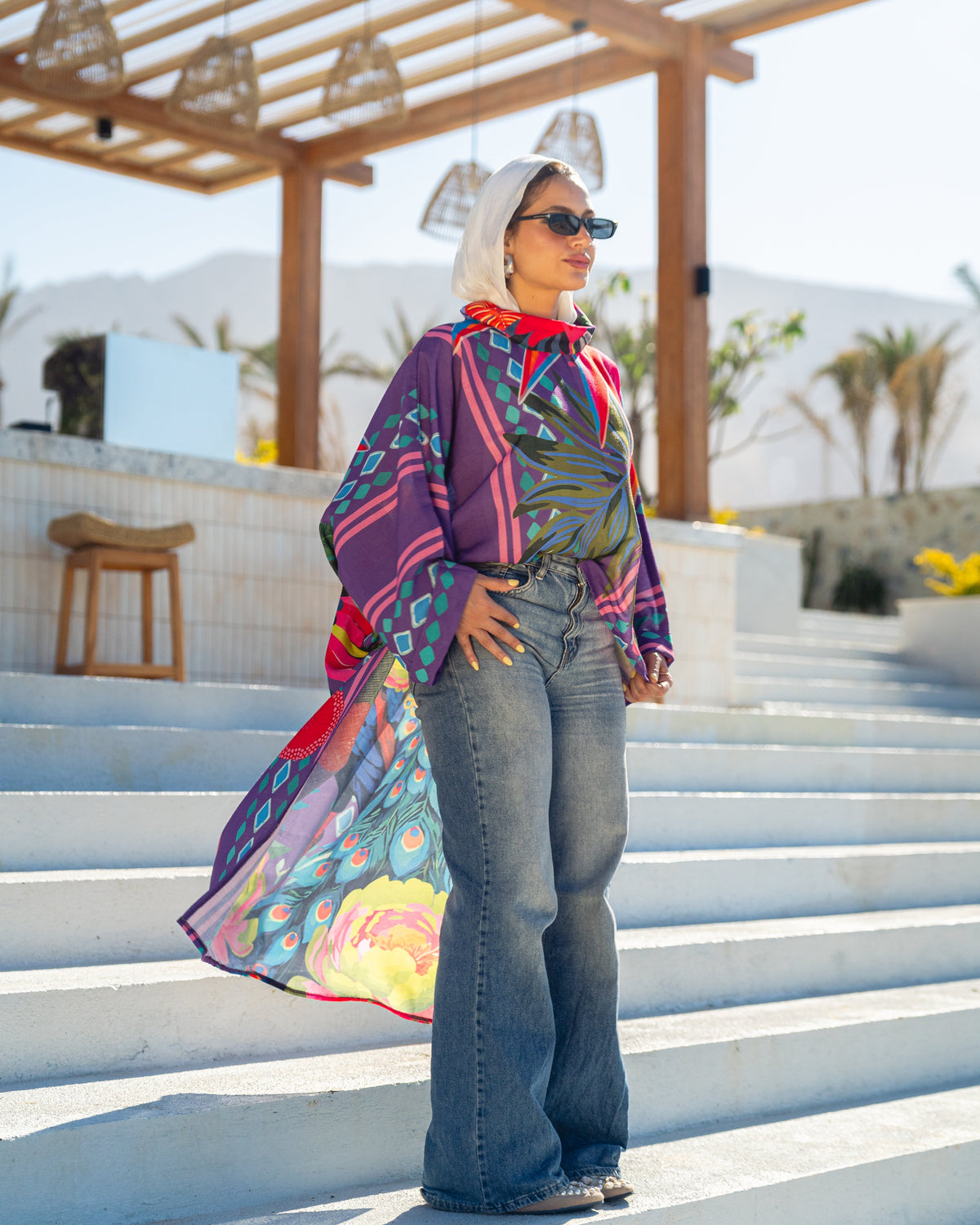 Positano Blouse - Purple