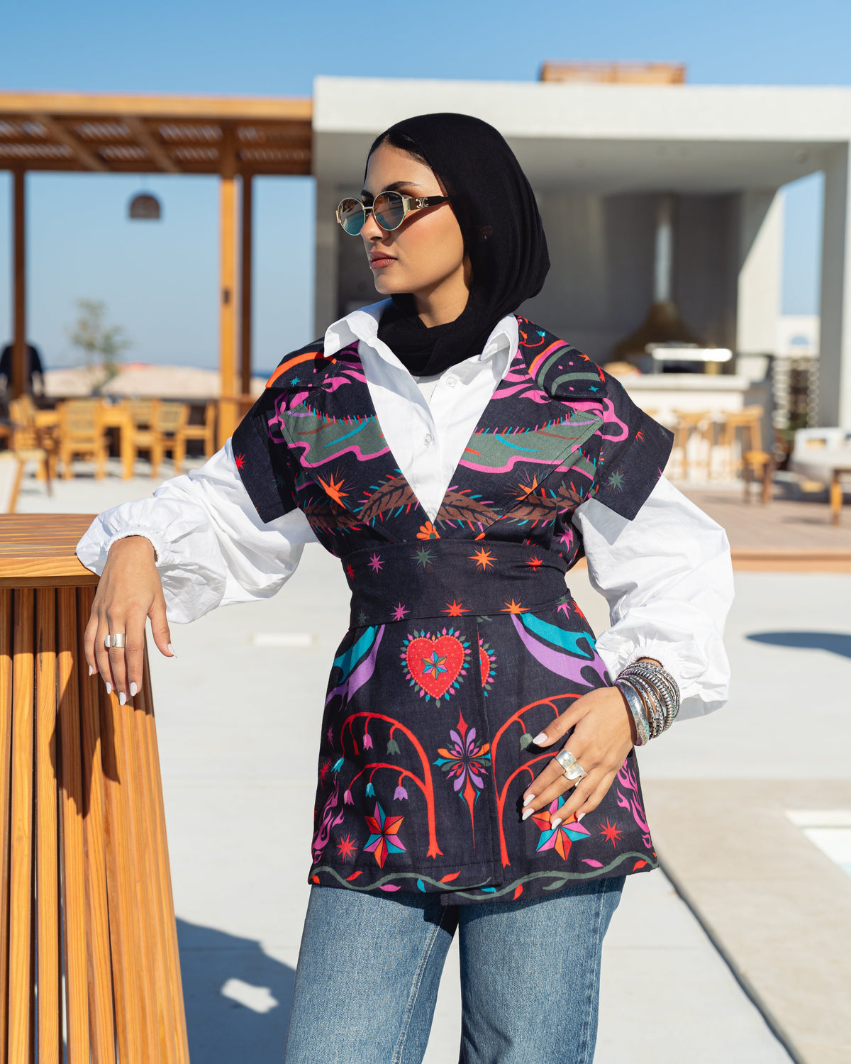 Santorini Vest - Black