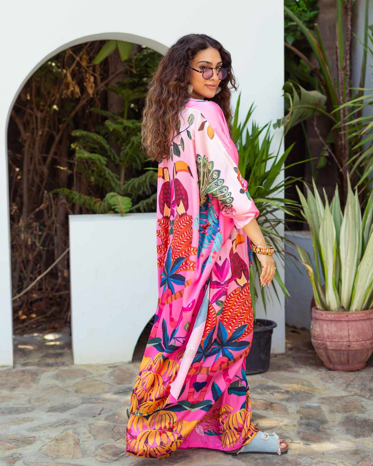 Peacocks and Palms PANTS ONLY