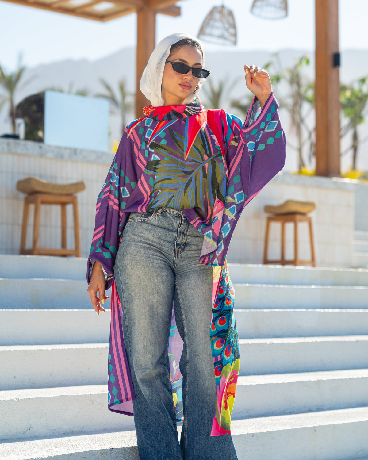 Positano Blouse - Purple