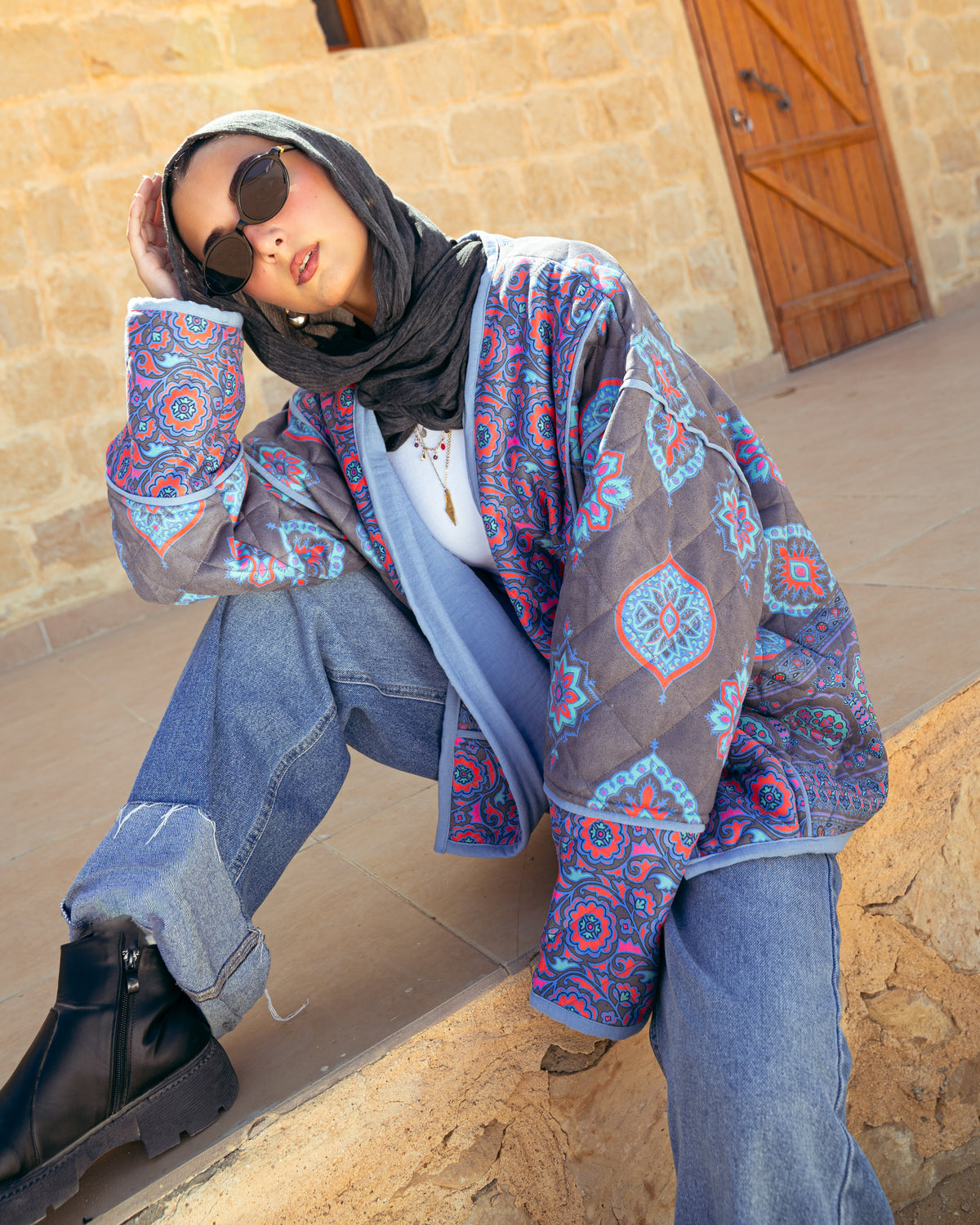 Nurah Suede Puffer