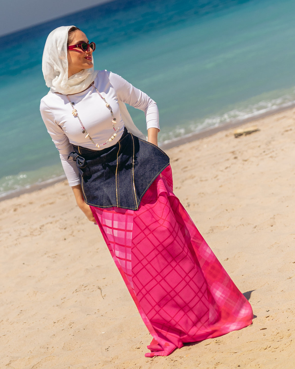 Plaid Crush in Hot Pink