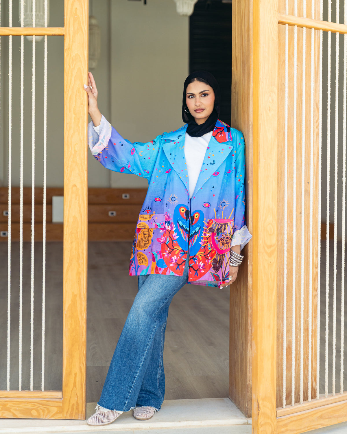 Blue Bloom Blazer