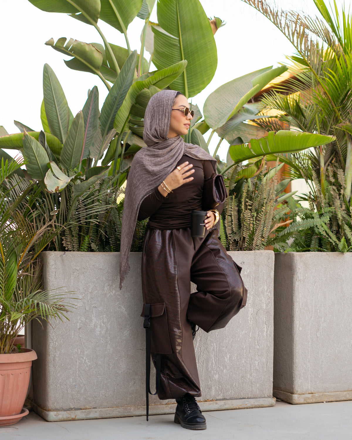 Brown Snake Pants