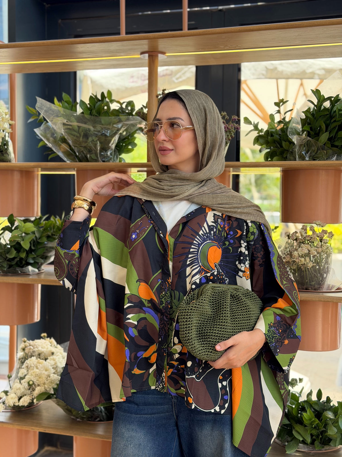 Wild Paisley Olive - Blouse