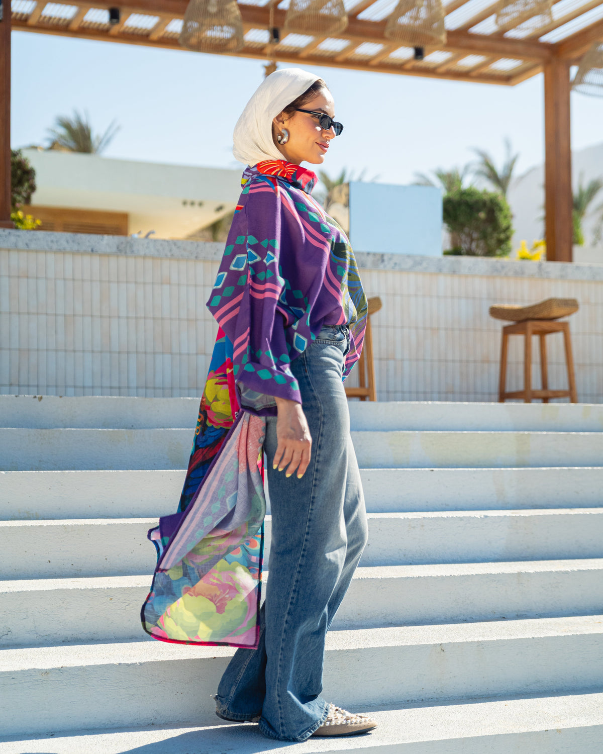 Positano Blouse - Purple