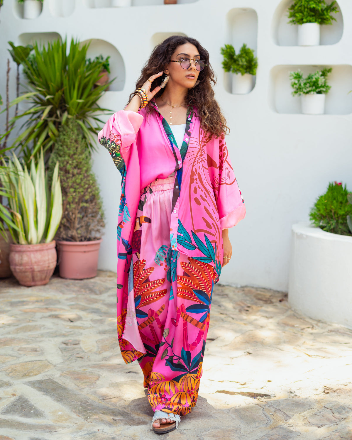 Peacocks and Palms PANTS ONLY