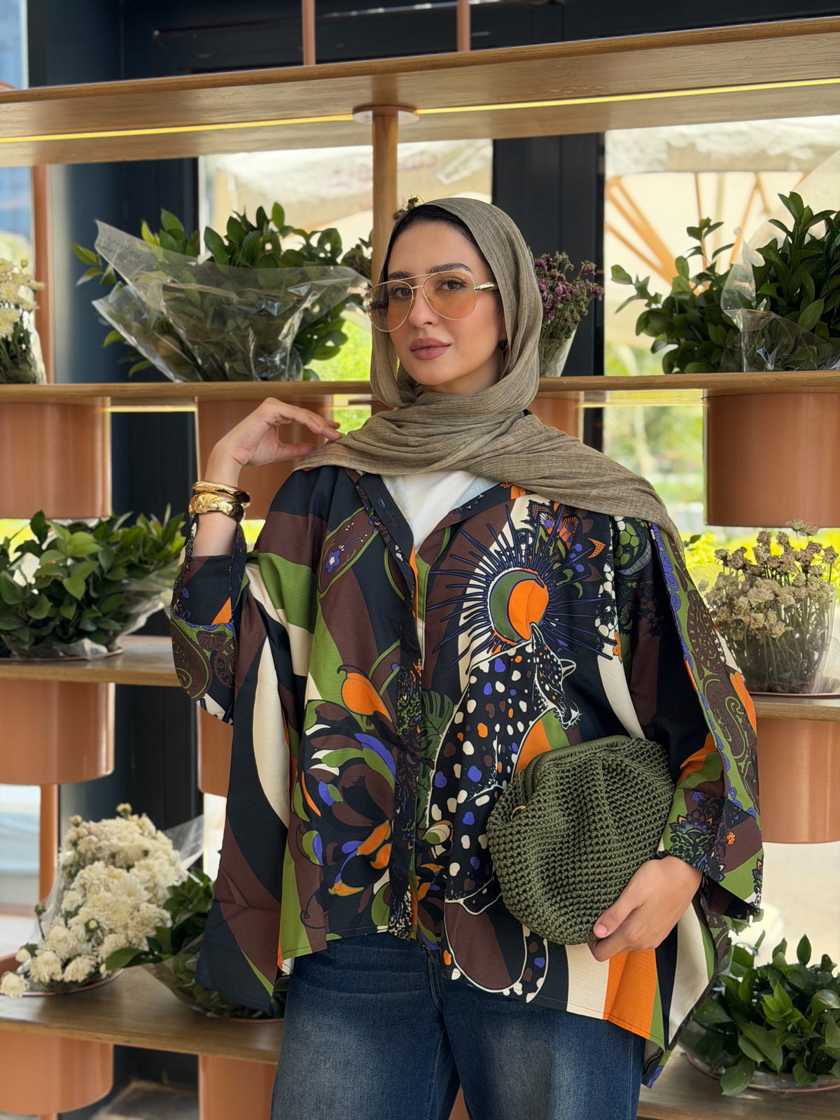Wild Paisley Olive - Blouse