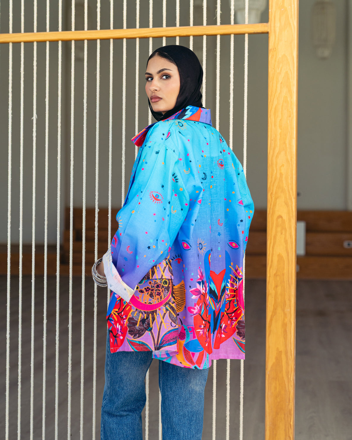 Blue Bloom Blazer