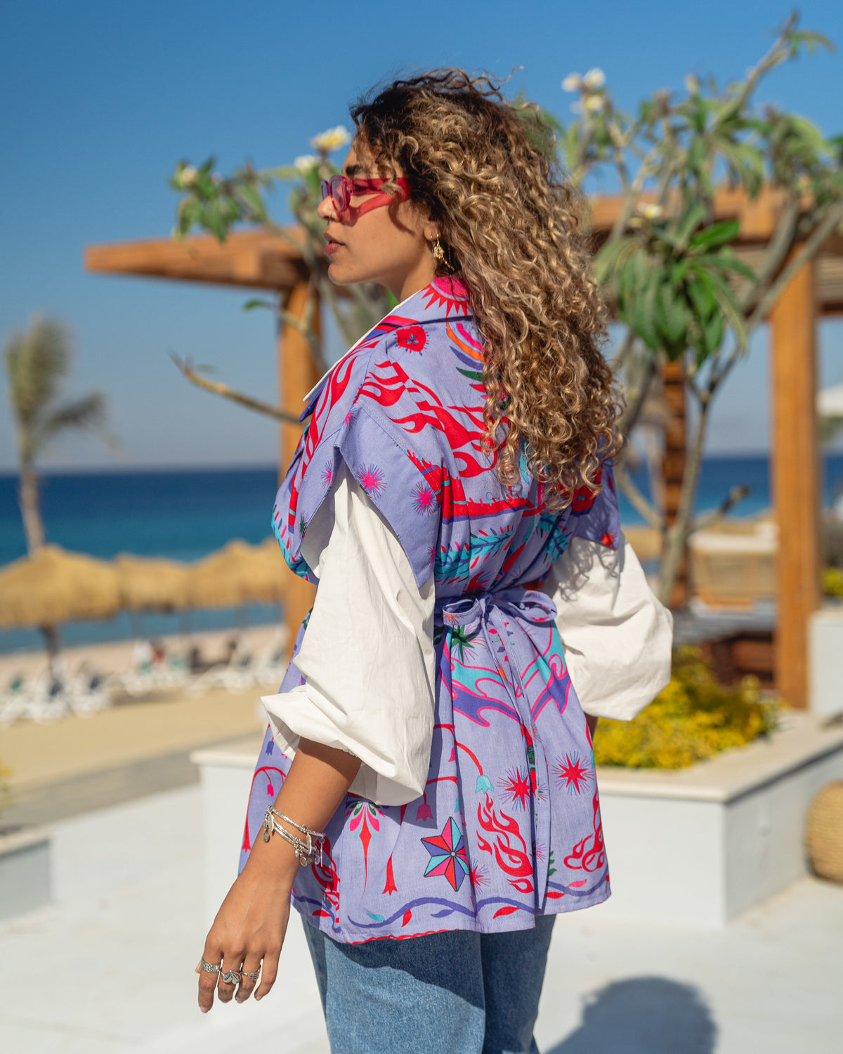 Santorini Vest - Lavender