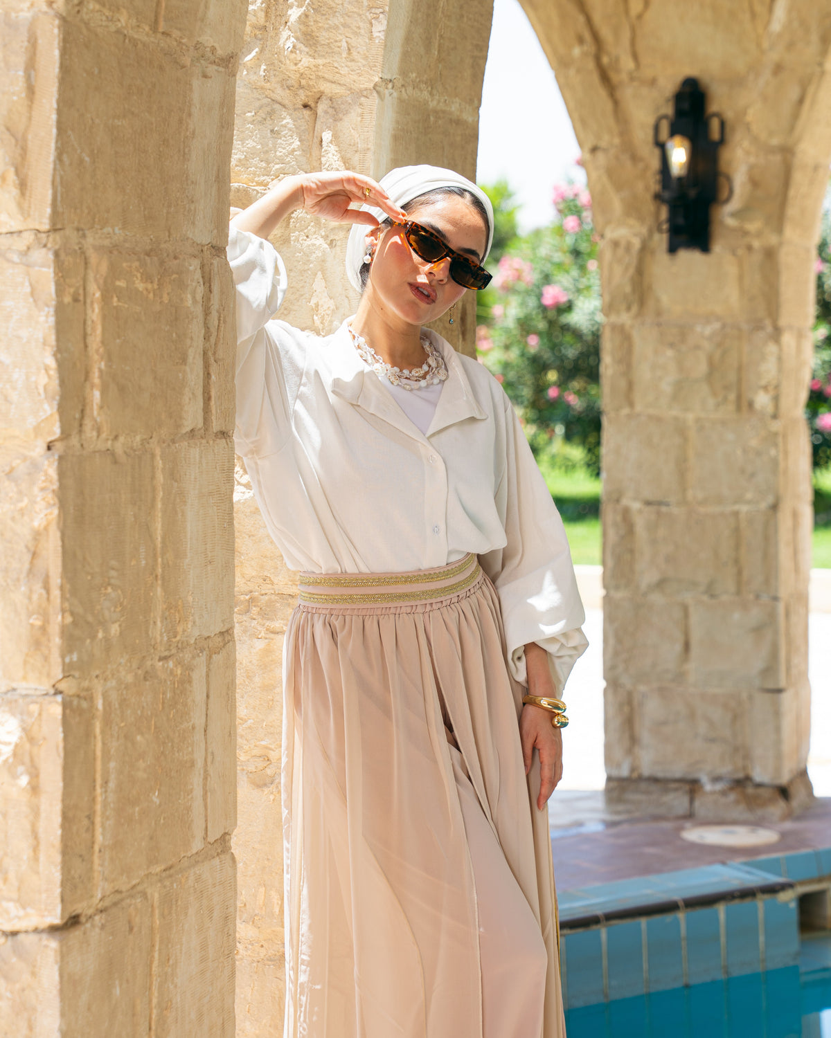 Sea Breeze Pants In Beige